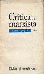 Critica marxista: Marzo-Giugno 1975, n° 2-3