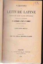 Versioni e letture latine destinate alle classi ginnasiali