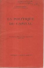 La politique du capital. Extrait de la Revue Economique Internationale