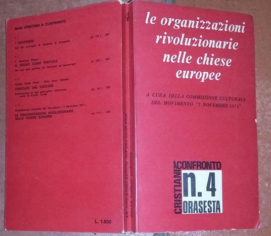 Le organizzazioni rivoluzionarie nelle chiese europee - copertina