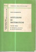 Istituzioni di matematiche. Volume primo