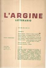 L' argine letterario. Rivista trimestrale. Novembre 1971