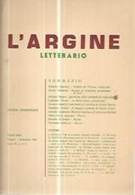 L' argine letterario. Rivista trimestrale. Giugno - settembre 1970