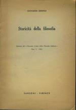 Storicità della filosofia. Estratto