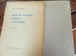 Studi di economia, statistica e sociologia 1924-1958