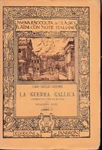 La guerra Gallica, libro V°