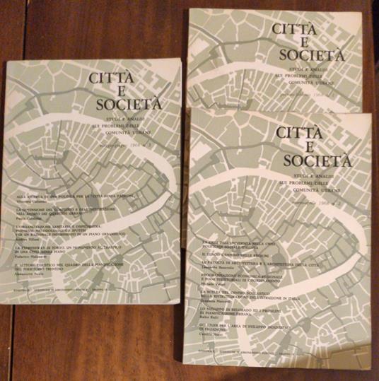 Citta E Societa Studi E Analisi Sui Problemi Delle Comunita Urbane N1N2N3 - copertina