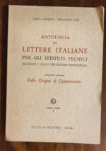 Antologia Di Lettere Italiane Per Gli Istituti Tecnici