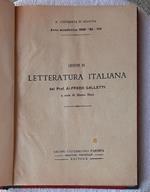 Lezioni Di Letteratura Italiana