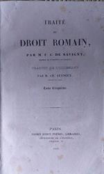 Traité de Droit Romain,Tome V