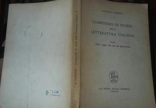  Compendio di storia della letteratura Italiana