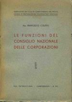 Le funzioni del consiglio nazionale delle corporazioni