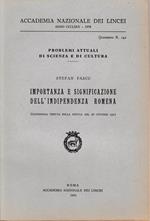 Importanza e significazione dell'indipendenza Romena, anno CCCLXXV, quaderno n. 242