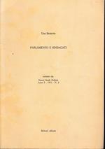 Parlamento e sindacati. Estratto da: Nuovi Studi Politici anno I - 1971 - n. 2