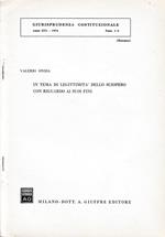 Giurisprudenza Costituzionale. Anno XIX - 1974 - fasc. 1-2 (estratto)