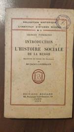 Introduction A L'Histoire Sociale