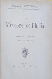 La missione dell'Italia - Giacomo Novicow - 2