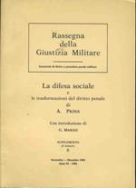 Rassegna della giustizia militare. La difesa sociale e le trasformazioni del diritto penale