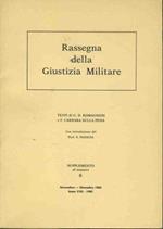 Rassegna della giustizia militare. Novembre - Dicembre 1982