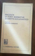 Raccolta di fonti normative di diritto ecclesiastico