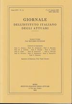 Giornale dell'Istituto Italiano degli Attuari. Anno LXVI - n. 1-2, 1°e 2° semestre 2003 (bilingue Italiano, Inglese)