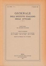 Giornale dell'Istituto Italiano degli Attuari. Anno XXXI- n. 2, 2° semestre 1968