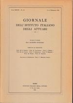 Giornale dell'Istituto Italiano degli Attuari. Anno XXXVI - n. 1-2, 1°e 2° semestre 1974 (bilingue Italiano, Inglese)