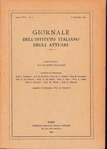 Giornale dell'Istituto Italiano degli Attuari. Anno XXV - n. 1, 1° semestre 1962