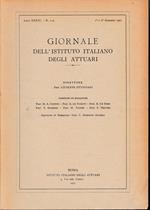 Giornale dell'Istituto Italiano degli Attuari. Anno XXXIV - n. 1-2, 1°e 2° semestre 1971