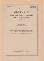 Giornale dell'Istituto Italiano degli Attuari. Anno XLIV - n. 1-2, 1°e 2° semestre 1981