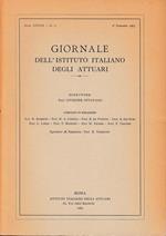 Giornale dell'Istituto Italiano degli Attuari. Anno XXVIII - n. 2, 2° semestre 1965