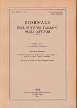Giornale dell'Istituto Italiano degli Attuari. Anno XLII n. 1-2, 1°e 2° semestre 1979 (lingue Italiano, Inglese, Francese)