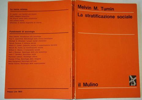 La stratificazione sociale - Melvin M. Tumin - copertina