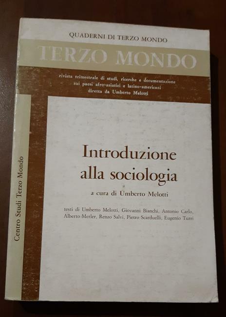 Introduzione alla sociologia - Umberto Melotti - 2