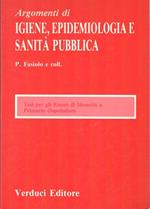 Argomenti di igiene, epidemiologia e sanità pubblica