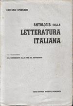 Antologia della Letteratura Italiana, volume secondo. Dal Cinquecento alla fine del Settecento