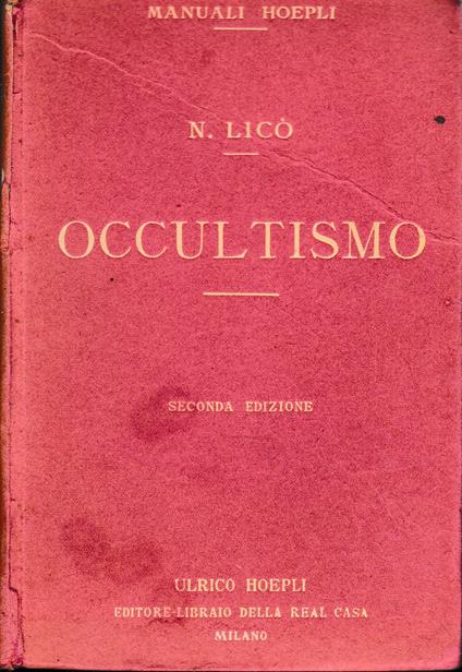 Occultismo - Nigro Licò - copertina