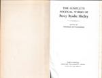 The complete poetical works of Percy Bysshe Shelley