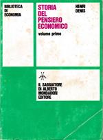 Storia del pensiero economico, volume 1°