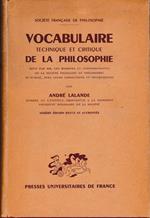 Vocabolaire technique et critique de la philosophie