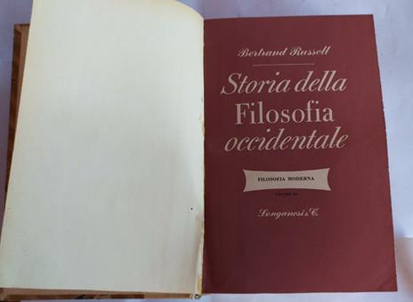 Storia della filosofia occidentale Volume III - Bertrand Russell - 2