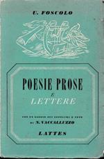 Poesie prose e lettere