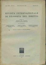 Rivista internazionale di filosofia del diritto. Ottobre - Dicembre 1952