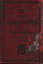 Lezioni di calcolo infinitesimale. Parte II, calcolo integrale