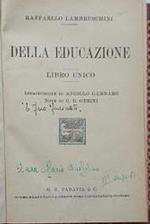 Della Educazione. Libro Unico