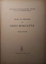 Studi in memoria di Gino Borgatta (primo volume)