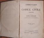 Commentario del codice civile italiano. Volume terzo parte prima