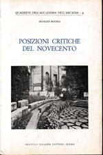 Posizioni critiche del novecento