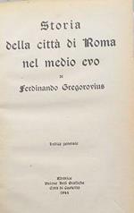 Storia della città di Roma nel medio evo, indice generale