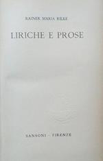 Liriche e prose